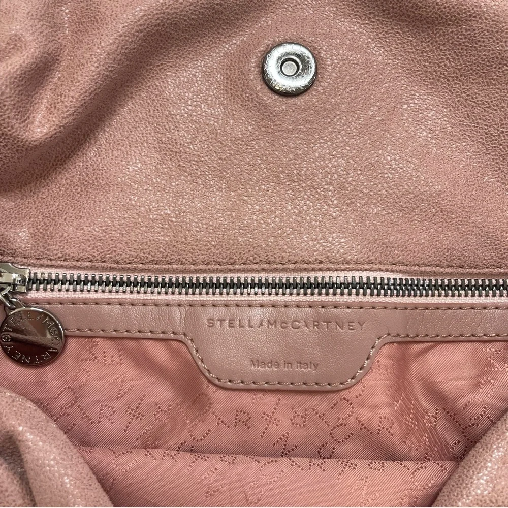 Stella McCartney Falabella Silver Chain Soft Ballet Pink Tote Hobo Bag Purse